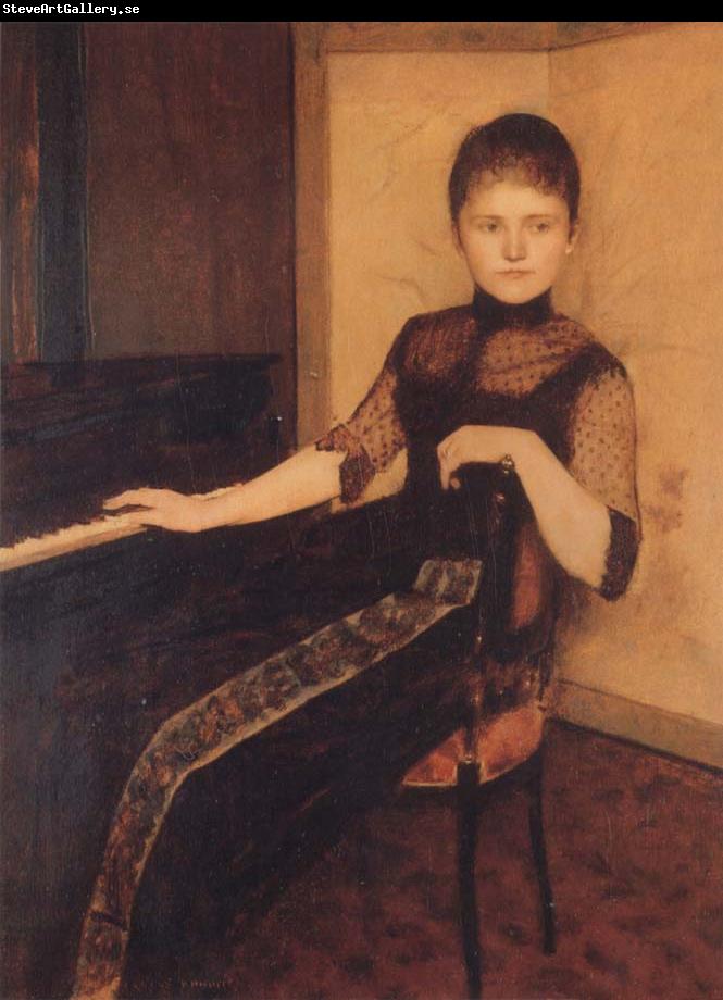 Fernand Khnopff Portrait of Maria van Rijckevorsel-Dommer van Poldersveldt